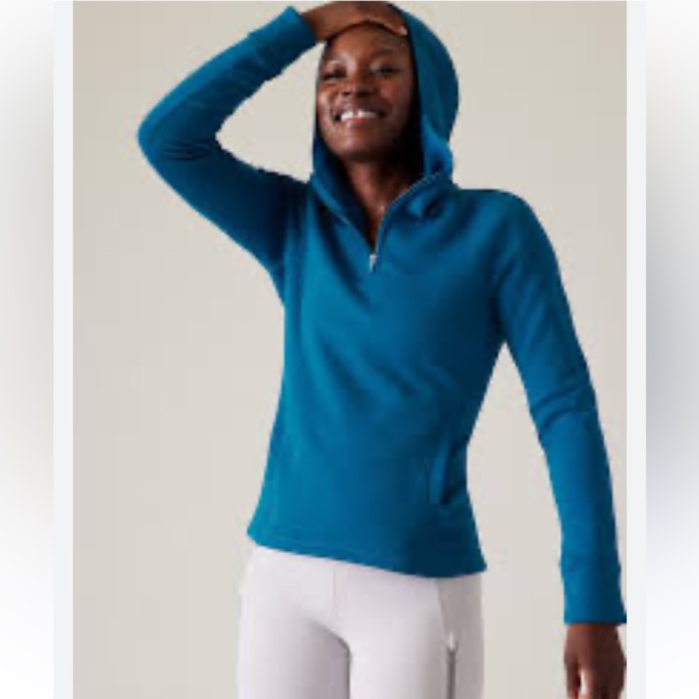 Athleta Blue Women's Hoodie -  Size M